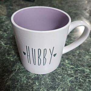 White Hubby Mug
